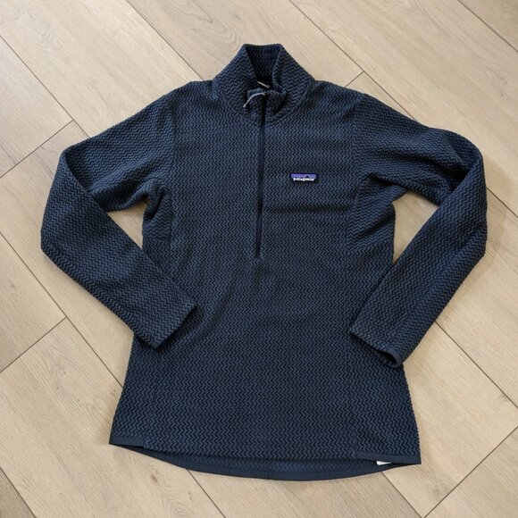 Patagonia R1 Air Zip-Neck Pullover in Smolder Blue - Size M - Picture 9 of 11